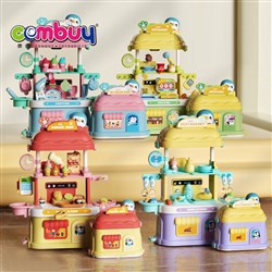 KB097807-KB097810 KB097815-KB097818 - Pretend Play Kitchen Game Interactive Storage Box Kids Mini Toys Dessert